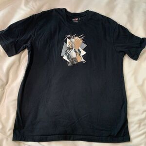Michael Air Jordan Flight Black Short Sleeve Graphic Tee T-shirt Sz M